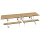 Rectangular Mobile Folding Bench Unit